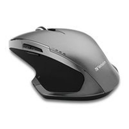 VERBATIM Verbatim VER98622 Wireless Desktop 8 - Button Deluxe Blue LED Mouse; Graphite VER98622